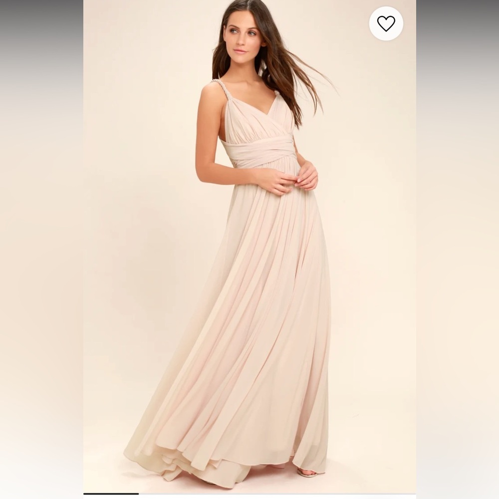 Carte Blanche Blush Pink Maxi Dress